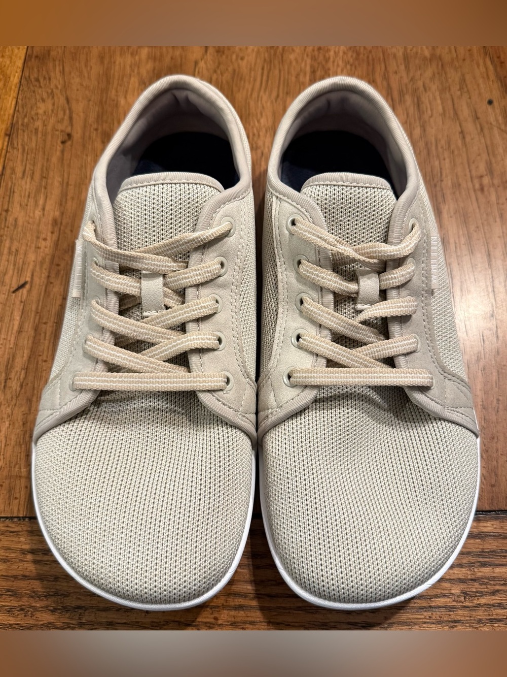 WHITIN Barefoot Minimalist Sneakers W81 Beige Knit Sz 40 (US 8.5-9)
